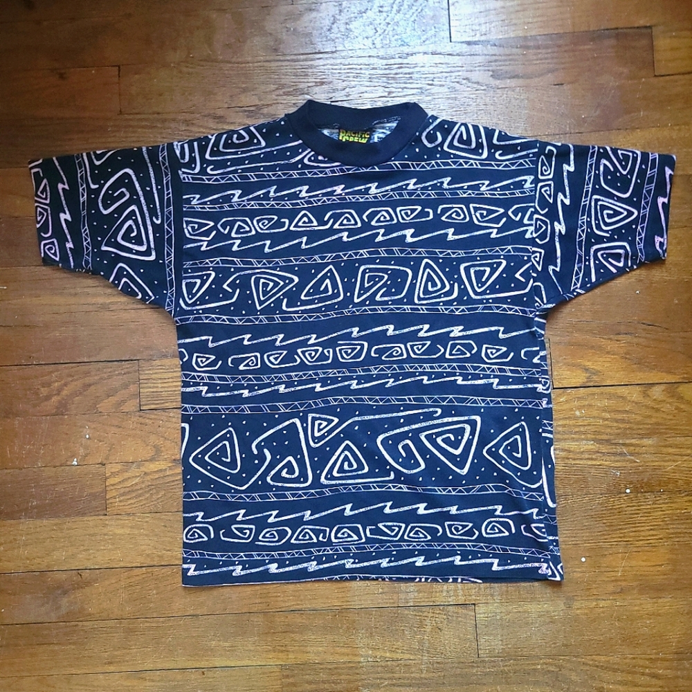 Vintage 80s 90s Pacific Crew T-Shirt Made in USA